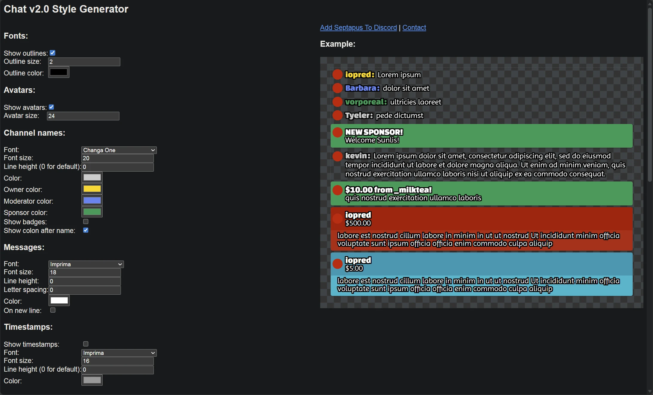 Chat Style Generator v2